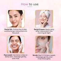 VLCC Golden Glow Gift Hamper | 7 Skincare Essentials with Cosmetic Bag