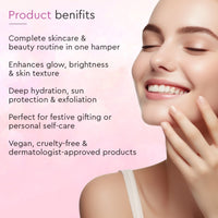 VLCC Golden Glow Gift Hamper | 7 Skincare Essentials with Cosmetic Bag