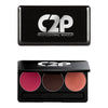 C2P Pro Basic Trio 2 ( Blusher Contour Highlighter)