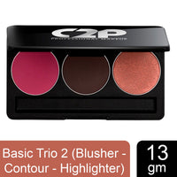 C2P Pro Basic Trio 2 ( Blusher Contour Highlighter)