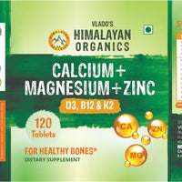 Vlado's Himalayan Organics Calcium Magnesium Zinc Vitamin D3 & B12