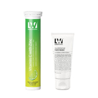 Lukewarm Glutathione Face Wash 100 ml+Lukewarm Vitamin C and Zinc Combo