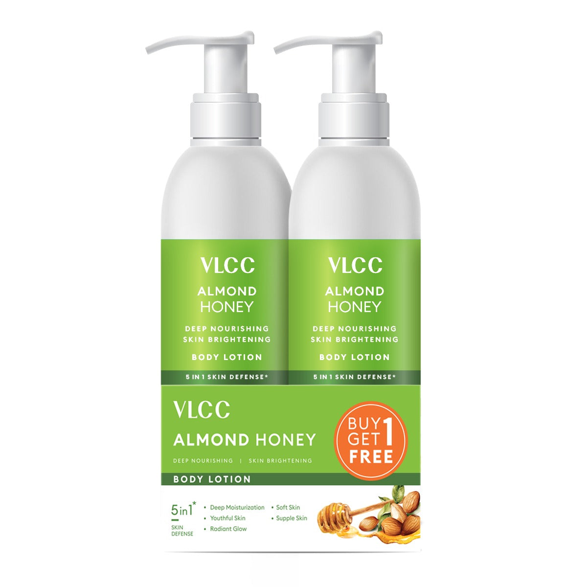 VLCC Almond Honey Deep Nourishing & Skin Brightening Body Lotion For Deep Nourishment, Glowing & Youthful Skin