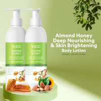 VLCC Almond Honey Deep Nourishing & Skin Brightening Body Lotion For Deep Nourishment, Glowing & Youthful Skin