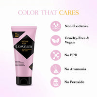 Cosglam Semi Permanent Hair Color for Women & Men, (120g, #11 Soft Pink) Enriched with Conditioner, Glossy Finish, No Ammonia, No Peroxide & Non Oxidative