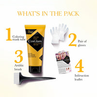 Cosglam Semi Permanent Hair Color for Women & Men, (120g, #32 Sushine Yellow) Enriched with Conditioner, Glossy Finish, No Ammonia, No Peroxide & Non Oxidative