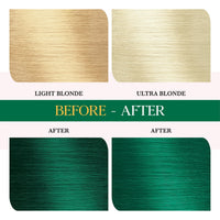 Cosglam Semi Permanent Hair Color Cream #41 Crazy Green for Men & Women, No Ammonia, No Peroxide, Non-Oxidative Formula, Glossy Finish, 120g