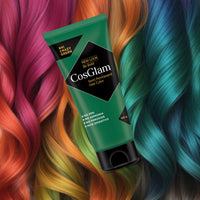 Cosglam Semi Permanent Hair Color Cream #41 Crazy Green for Men & Women, No Ammonia, No Peroxide, Non-Oxidative Formula, Glossy Finish, 120g