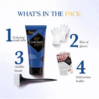 Cosglam Semi Permanent Hair Color for Women & Men, (120g, #51 Wonder Blue) Enriched with Conditioner, Glossy Finish, No Ammonia, No Peroxide & Non Oxidative