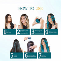 Cosglam Semi Permanent Hair Color for Women & Men, (120g, #52 Peacock Blue) Enriched with Conditioner, Glossy Finish, No Ammonia, No Peroxide & Non Oxidative