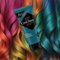 Cosglam Semi Permanent Hair Color for Women & Men, (120g, #52 Peacock Blue) Enriched with Conditioner, Glossy Finish, No Ammonia, No Peroxide & Non Oxidative