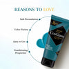 Cosglam Semi Permanent Hair Color for Women & Men, (120g, #52 Peacock Blue) Enriched with Conditioner, Glossy Finish, No Ammonia, No Peroxide & Non Oxidative
