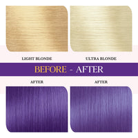 Cosglam Semi Permanent Hair Color for Women & Men, (120g, #61 Purple Blue) Enriched with Conditioner, Glossy Finish, No Ammonia, No Peroxide & Non Oxidative