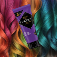 Cosglam Semi Permanent Hair Color for Women & Men, (120g, #61 Purple Blue) Enriched with Conditioner, Glossy Finish, No Ammonia, No Peroxide & Non Oxidative