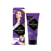 Cosglam Semi Permanent Hair Color for Women & Men, (120g, #62 Midnight Violet) Enriched with Conditioner, Glossy Finish, No Ammonia, No Peroxide & Non Oxidative