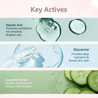 CosIQ GAT-8% Glycolic Acid Face & Body Toner With Glycerine, Cucumber Extract, For Glowing & Even Skin Tone, Women & Men - 10