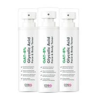 CosIQ GAT-8% Glycolic Acid Face & Body Toner With Glycerine, Cucumber Extract, For Glowing & Even Skin Tone, Women & Men - 15