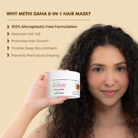 La Pink Methi Dana 8-in-1 Hair Mask with White Haldi for Hair Fall Control & promoting Hair Growth 200 gm