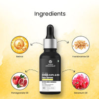 Khadi Organique Anti Aging Retinol 0.5% | Q10 Face Serum 30 ml