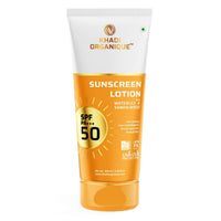 Khadi Organique Sunscreen Lotion With Waterlily & Sandalwood SPF PA+++ 50 100 ml