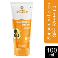 Khadi Organique Sunscreen Lotion With Calendula & Carrot SPF PA+++ 60 100 ml