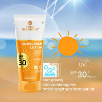 Khadi Organique Sunscreen Lotion With Calendula & Carrot SPF PA+++ 60 100 ml