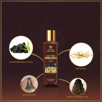Khadi Organique Activated Bamboo Charcoal & Keratin Hair Cleanser 200 ml