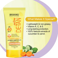 DR.RASHEL De-Tan Sunscreen SPF 40 (50ML)