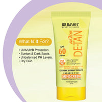 DR.RASHEL De-Tan Sunscreen SPF 60 (50ML)