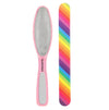 Majestique 2 In 1 Plate Foot Scrubber & Emery Board Nail Filer Assorted 1 Piece