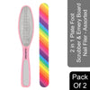 Majestique 2 In 1 Plate Foot Scrubber & Emery Board Nail Filer Assorted 1 Piece