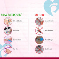 Majestique 2 In 1 Plate Foot Scrubber & Emery Board Nail Filer Assorted 1 Piece