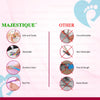 Majestique 2 In 1 Plate Foot Scrubber & Emery Board Nail Filer Assorted 1 Piece