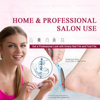 Majestique 2 In 1 Plate Foot Scrubber & Emery Board Nail Filer Assorted 1 Piece