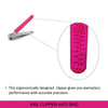 Majestique Reusable Nail File, Double-Sided Grit Cuticle Pusher 1 Piece