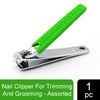 Majestique Nail Clipper Anti-Skid Assorted 1 Piece