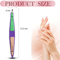 Majestique 4 in 1 Buffer Shapes Nail File - Assorted 1 Piece