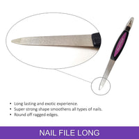 Majestique 2 in 1 Nail File Assorted 1 Piece