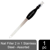 Majestique Professional Stainless Steel Nail File With Practical Sharp Cuticle Dead Skin Trimmer Assorted 1 Piece