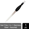 Majestique Professional Stainless Steel Nail File With Practical Sharp Cuticle Dead Skin Trimmer Assorted 1 Piece
