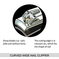 Majestique Curved wide Nail Clipper Stainless Steel Assorted 1 Piece