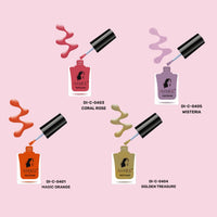 Asmee Classic Nail Polish Coral Rose | Wisteria | Magic Orange | Golden Treasure