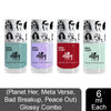 Elitty Mad Over Nails Nail Coat Glossy Combo 6 ml * 4