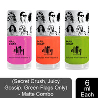 Elitty Mad Over Nails Nail Coat Matte Combo 6 ml * 3