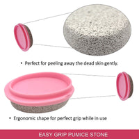 Majestique Pumice Stone With Grip Pedicure Tools Assorted 1 Piece