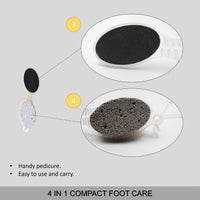 Majestique 4 in 1 Function Hard Skin Removal For Leg Scrubber Assorted 1 Piece