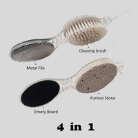 Majestique 4 in 1 Function Hard Skin Removal For Leg Scrubber Assorted 1 Piece