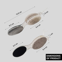 Majestique 4 in 1 Function Hard Skin Removal For Leg Scrubber Assorted 1 Piece