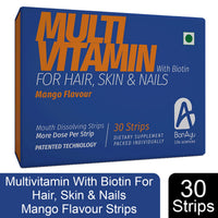 BonAiyu Health Multivitamin Dietary Supplement Mouth Dissolving Strips 30 Strips