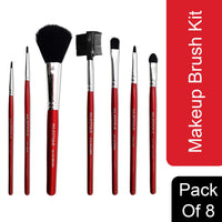 Majestique 8Pcs Makeup Brush Kit Eyes And Lips Beautifier Kit